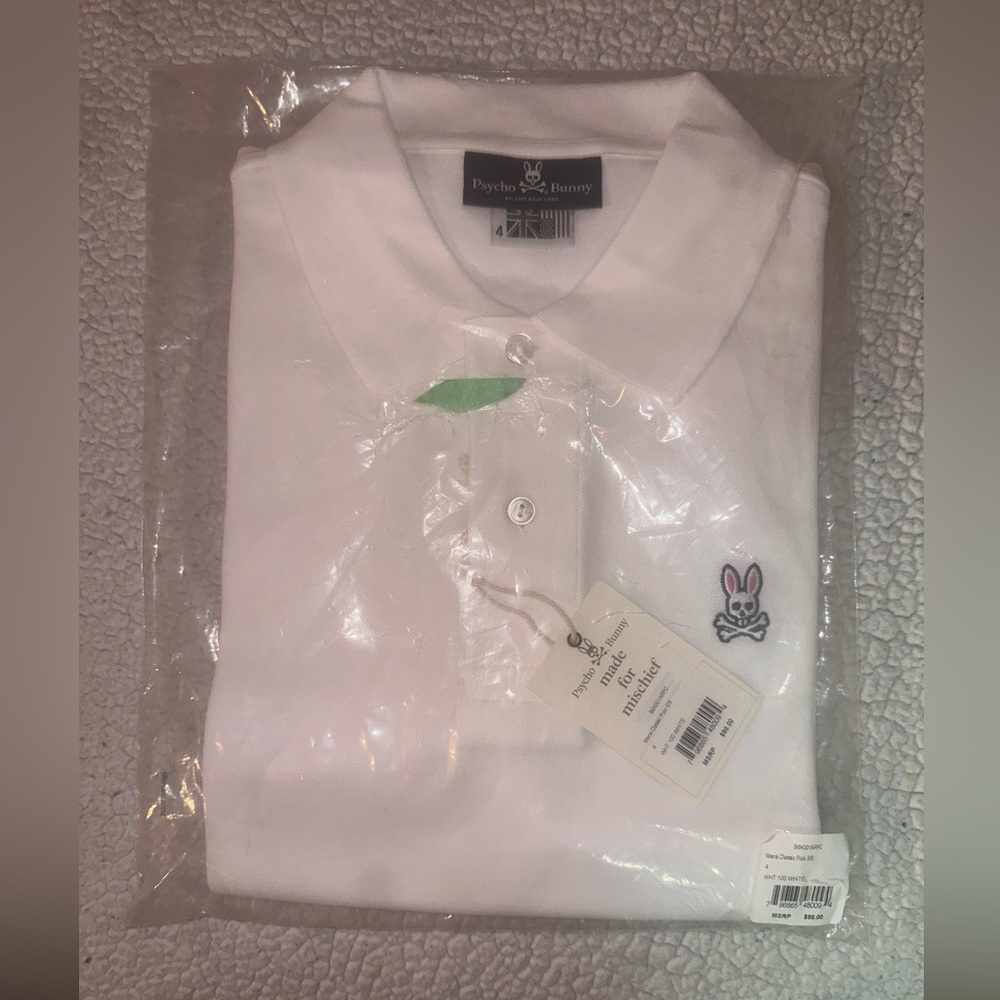 Psycho bunny polo shirt retail 98$ + taxes 110$